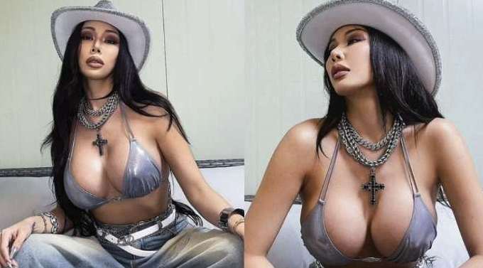 성형가슴 제시 워터밤공연중 꼭지노출